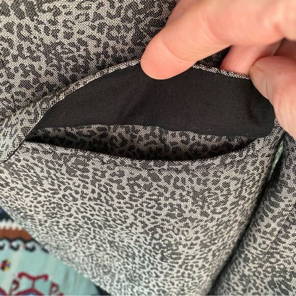 The Kooples Grey Leopard Print Tuxedo Blazer - Picture 8 of 13